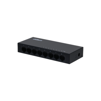 Switch unmanaged 8 porte Gigabit, case metallico