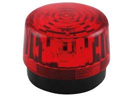 Lampeggiante da interno, di colore rosso. Comple