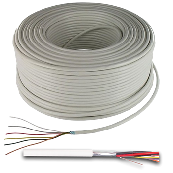 CAVO ALLARME SCHERMATO C4 -  2x0.50+6x0.22