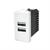 Doppia Presa Usb 2A T3-Joy 521B Bianco