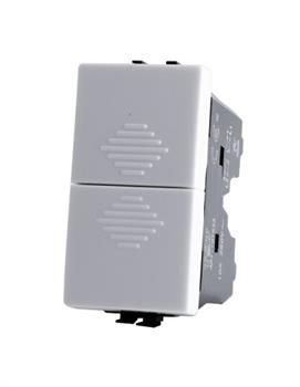 Doppio Pulsante 10A-250V T3-Joy 522B Bianco