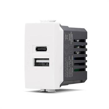 PRESA USB 2.4A A+C JOY BIANCO