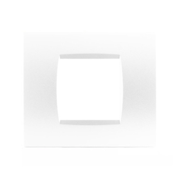 Placca Tecnopolimero T1-Art 8002-01  Bianco