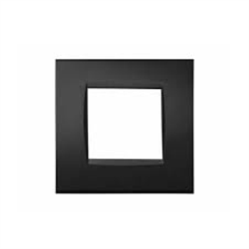 Placca Tecnopolimero T1-Art 8002-02 2P Nero