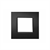 Placca Tecnopolimero T1-Art 8002-02 2P Nero