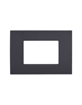 Placca Tecnopolimero T1-Art 8003-02 3P Nero