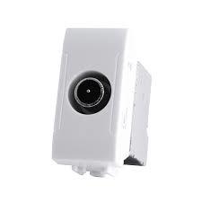 Presa TV Passante T1-Art 834B Bianco