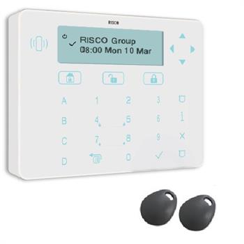 Tastiera touch ELEGANT Nera con lettore di pro