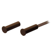 Contatto incasso in ABS marrone Ø7,5 superfici